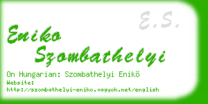 eniko szombathelyi business card